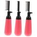 SHERCHPRY 3 pi ces Lot de Flacons Applicateurs pour Coloration Cheveux Bouteille Plastique avec Peigne Int gr pour Application Pr cise et Uniforme Usage Salon ou Domicile Al atoires
