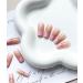Light Pink French Tip Press on Nails - 24 Pcs Full Cover False Nails with Nail Glue for Women and Girls - Buy Online on GoSupps.com