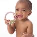 Itzy Ritzy Silicone Teether with Rattle | Rattle Sound, Two Rings, Raised Texture | Ages 3 Months+ | Rainbow Pink - Buy Online on GoSupps.com