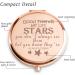 COYOAL Personalized Inspirational Compact Mirror - Friendship Gifts for Women | Birthday Gifts for Her - Best Friend, Coworker | Custom Engraved Keepsake - Buy Online on GoSupps.com