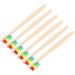 Healvian 6pcs Bamboo Toothbrushes Hotel Size Bamboo Tooth Cleaning Portable Travel Toothbrush