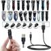 5V USB Power Cable & 7 Plugs USB Adapter Set - Compatible with Remington & Philips Razors Electrical Haircutors | International Shipping - Buy Online on GoSupps.com