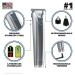 Wahl Stainless Steel Lithium-Ion Cordless Beard Trimmer for Men - Model 9818A - Buy Online on GoSupps.com