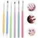 Healeved 1 Set Nail Pen Diy Nail Painting Tool Nails Supplies Gel Nail Beauty Pens Brushes Nail Painting Brushes Cosmetology Supplies Nail Art Brush Lotus Wood Manicure 16X0.8X0.8CM Assorted Color 1 - Buy Online on GoSupps.com