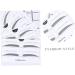 Mikinona Eyebrow Template 2 Eyebrow Shaping Stencils Microblading Stencils Eyebrow Card Eyebrow Stickers A607 Template Simple - Buy Online on GoSupps.com