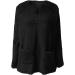 AMhomely Women's Plus Size Double Fleece Hooded Jumper - Black, 3XL - Buy Online on GoSupps.com