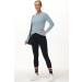 Women's Long Sleeve Compression Shirt with Thumb Holes - Denim Blue, Large | Workout, Running, Yoga Top - Buy Online on GoSupps.com
