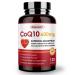 CoQ10-600mg-Softgels - Extra Strength Coenzyme Q10 with PQQ Omega-3 & BioPerine - High Absorption CoQ10 Supplements Antioxidant (Ubiquinone) for Heart Health & Energy Production 120 Softgels 120 Count (Pack of 1)