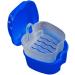 Gusengo Denture Container - Dark Blue Plastic Braces Storage Box with Sieve for Prosthesis Teeth Cleaning | International Shipping - Buy Online on GoSupps.com