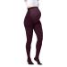 JOBST Maternity Opaque Compression Waist High Pantyhose Stockings Closed Toe 15-20 mmHg Moderate Support for Swollen Legs during Pregnancy Cranberry Large