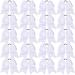 60 Pcs 8'' Large White Cheer Hair Bows for Girls Bulk  Cheerleading Hair Bow Ponytail Holder Grosgrain Ribbon Elastic Band for Teen Girls Softball Cheerleader Outfit Uniform College Sports