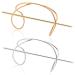 OIIKI 2PCS X Shaped Hair Stick, X Shaped Bun Holder, Women Hair Cuff, Wedding Hair Bun Cage, Vintage Hair Pins, for Women & Girls (Gold + Silver) Stick + Stick