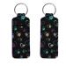SCRAWLGOD 2Pcs Chapstick Holder Keychain Neoprene Lipstick Sleeve Pouch Clip On Lip Balm Holders for Women Girls Dog Paw