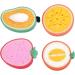 Healeved 4Pcs Fruit Bath Sponges - Cute Shower Loofah for Women & Kids | Absorbent Cotton Scrubber - Buy Online on GoSupps.com
