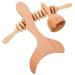 2 sets back massage board manual massage devices back massage device massage devices hand massage devices massage tool gua Sha body formation hand massage household wood overall