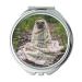 Mirror makeup mirror Pug Dog Pet Animal Puppy Cute Wrapped Blanket pocket mirror portable mirror