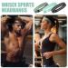 Shop Lophe Sports Hair Bands - 3 Pack Elastic Headbands for Yoga Running & Football | Slipproof Moisture-Wicking | Unisex - Black Green & Blue - Buy Online on GoSupps.com