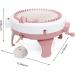 48-Needle Knitting Machine with Row Counter for Adults/Kids - DIY Scarf, Hat, Sock - Rotating Double Knits - Smart Weaving Loom - Buy Online on GoSupps.com