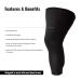Undersleeve for Knee Brace - Lightweight Cotton/Spandex Leg Support & Skin Protection Sleeve - Black Regular - Buy Online on GoSupps.com