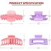 LETAO 8 Pack 3.2 4.3 Inch Medium Large Claw Clips For Thick Hair Big Hair Clip For Thin Hair Girls' Hair Clips Claw Neutral Hair Clips for Women Matte Square Hair Claws Clips For Hair 1 count (Pack of 8) - Buy Online on GoSupps.com