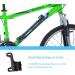 Bike Pump Portable - Presta and Schrader Valve Compatible Inflator | High Pressure Mini Pump with Patch Kit - Buy Online on GoSupps.com