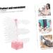 POPETPOP nail tips display stand nail art stands nail stands for nail art nail practice display stand nail tips display holder nail display stand holder spiral Acrylic bracket 6.2x6.2cm Pink - Buy Online on GoSupps.com