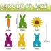 Bekecidi 30-Pack Exquisite Easter Cupcake Toppers - Vivid and Colorful Rabbit & Carrot Inserts Sparkling Party Cake Decorations - Perfect for Easter Celebrations! - Buy Online on GoSupps.com
