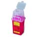BD Nestable Sharps Container, 1.5 qt, Pre-Assembled, One-Way Funnel, Latex-Free