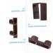 3pcs Door Coat Hook Scarf Hanger Over Door Towel Holder Towel Hooks Shower Hook Kitchen Door Outdoor 28.5X3.8X2CM Brown - Buy Online on GoSupps.com