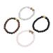 SOIMISS 4pcs Crystal Stone Yoga Decor Beaded Bond for Couples Stones Wrist Chain Motion Sickness Chakra Copper Beads Wrist
