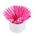 Alvinlite Alvinlite Pack of 100 Safe Paper Lollipop Sticks for Cake Pops Sweets Lollipops Party Treats Dippers Cake Chocolate and Cookies (Pink)