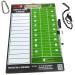 Coach D's Complete Coach Flag Football or Tackle Dry Erase Clipboard - Double-Sided Coaching Marker Board to Plan Offense and Defense - Execute Your Game Plan! Bonus Whistle, Clip-on Marker, and Clip