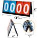 APORO Portable Table Top Scoreboard Flipper - Multi Sports Score Flip Scoreboard - Buy Online on GoSupps.com