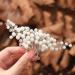 Casdre Pearl Bride Wedding Hair Comb - Silver Crystal Bridal Hair Piece with Rhinestones - Buy Online on GoSupps.com