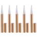 Beaupretty 5Pcs Empty Twist Pens Brush Tip Nail Oil Pen Refillable Lip Gloss Pen Eyelash Growth Liquid Tube Pen for Girls Woman