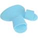 Shower Foot Cleaner Mat with Strong Suction Cups - Portable Silicone Foot Scrubber for Men (Blue) | Prevent Slipping - Buy Online on GoSupps.com