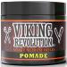 Hair Pomade for Men (New Formula) - Medium Hold and Matte Shine Free for Classic Look 4oz - Water Based & Easy to Wash Out by Viking Revolution
