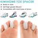 Kimihome 14 Packs Gel Toe Separator - Overlapping Toes, Bunions Relief, Prevent Friction. White - Buy Online on GoSupps.com