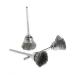 JOYKK 3Pieces Steel Wire Wheel Brush Head Abrasive Deburring Drilling Tools Bowl-shape - Silver