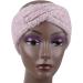Lurrose Knitting Hair Band Woolen Crossed Headband Wide Rim Headwrap Twist Winter Headwear for Women Girls Pink - Buy Online on GoSupps.com