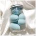 Powder puff 4-piece makeup puff beauty blender set silky feminine makeup foundation sponge puff beauty tool Face powder puff (Size : Bottle Lightblue)