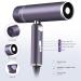 Foldable Ionic Hair Dryer - Powerful Portable & Lightweight Travel Blow Dryer with Storage Bag | Fast Drying & Cold/2 Heat Settings - Perfect for Women in Purple - Buy Online on GoSupps.com