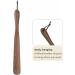 Ruosuruosu Wood Long Handle Shoe Horn with Leather Lanyard - 15 for Seniors, Men, Women, Kids - Travel Shoe Lifter - Walnut Medium - Buy Online on GoSupps.com