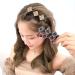 Set of 3 Sparkling Crystal Stone Braided Hair Clips | Rhinestone Hair Styling Clips for Women | Double Layer Design with 3 Small Clips | 3-Pack in Assorted Colors - Buy Online on GoSupps.com