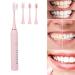 FILFEEL Electric Toothbrush - Rechargeable Whitening Teeth Cleaner Portable for Adults 4 Brush Heads - Pink - Buy Online on GoSupps.com