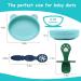 BTRFE Silicone Baby Suction Plate Set with Spoon - Cute, Food Grade, BPA Free Plates for Toddlers - Dishwasher & Microwave Friendly - Buy Online on GoSupps.com