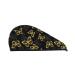 Golden Glitter Butterflies Microfiber Hair Towel Soft Super Absorbent Hair Towel Wrap for Women Coral Velvet Quick Dry Hair Cap for Long Curly and Thick Hair
