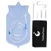 TopQuaFocus 2 Quart Enema Bag Kit Clear Non-Toxic Silicone for Coffee and Water Colon Cleanse BPA and Phthalates Free (2 Quart)