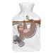 Funny Sloth Hot Water Bottle With Cover Plush Bed Bottle Hand Warmer For Adults And Children 26.5X15.3cm