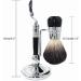 Lefeda Simply Men's Razor Set | Classic Shaving Brush Holder & 3-Layer Foam Cup | Silver Care Tool Set 11x16cm - International Shipping Available - Buy Online on GoSupps.com